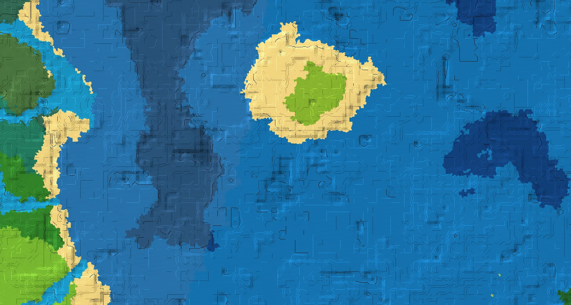 Seed map — Ocean-focused Start in Birch Forest