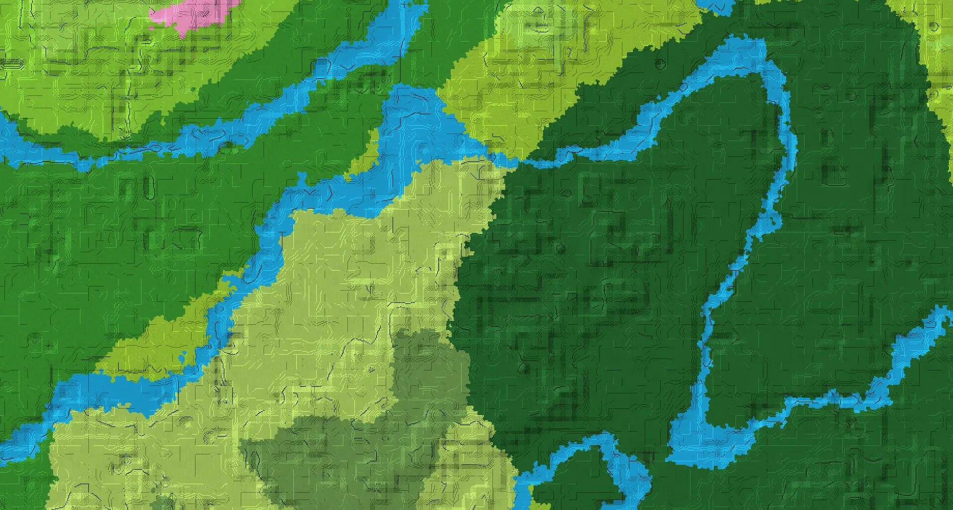 Seed map — Woodland Mansion North of a Forest Start with Village
