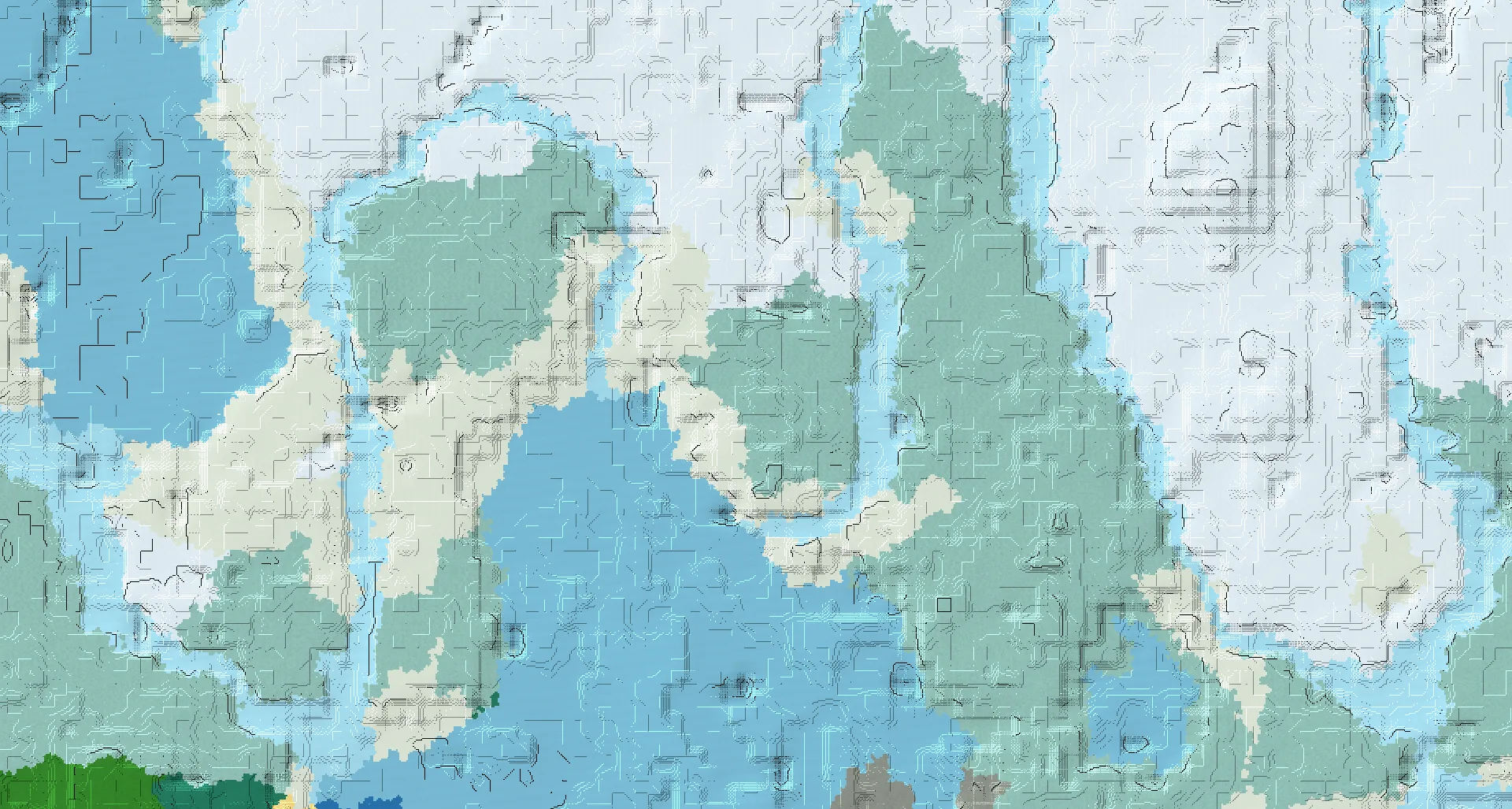 Seed map — Snowy Taiga Start with Trial Chambers at -152, -136