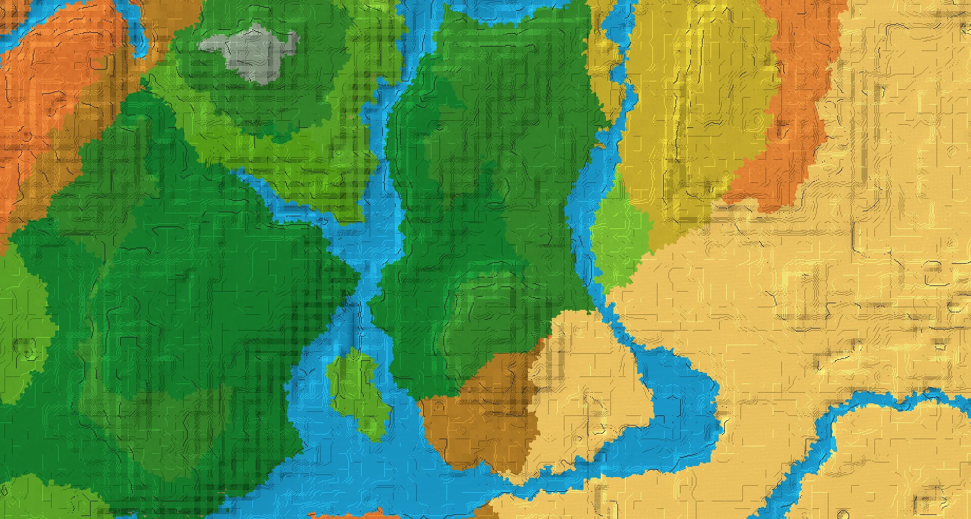 Seed map — Jungle Temple East of a Dripstone Caves Start