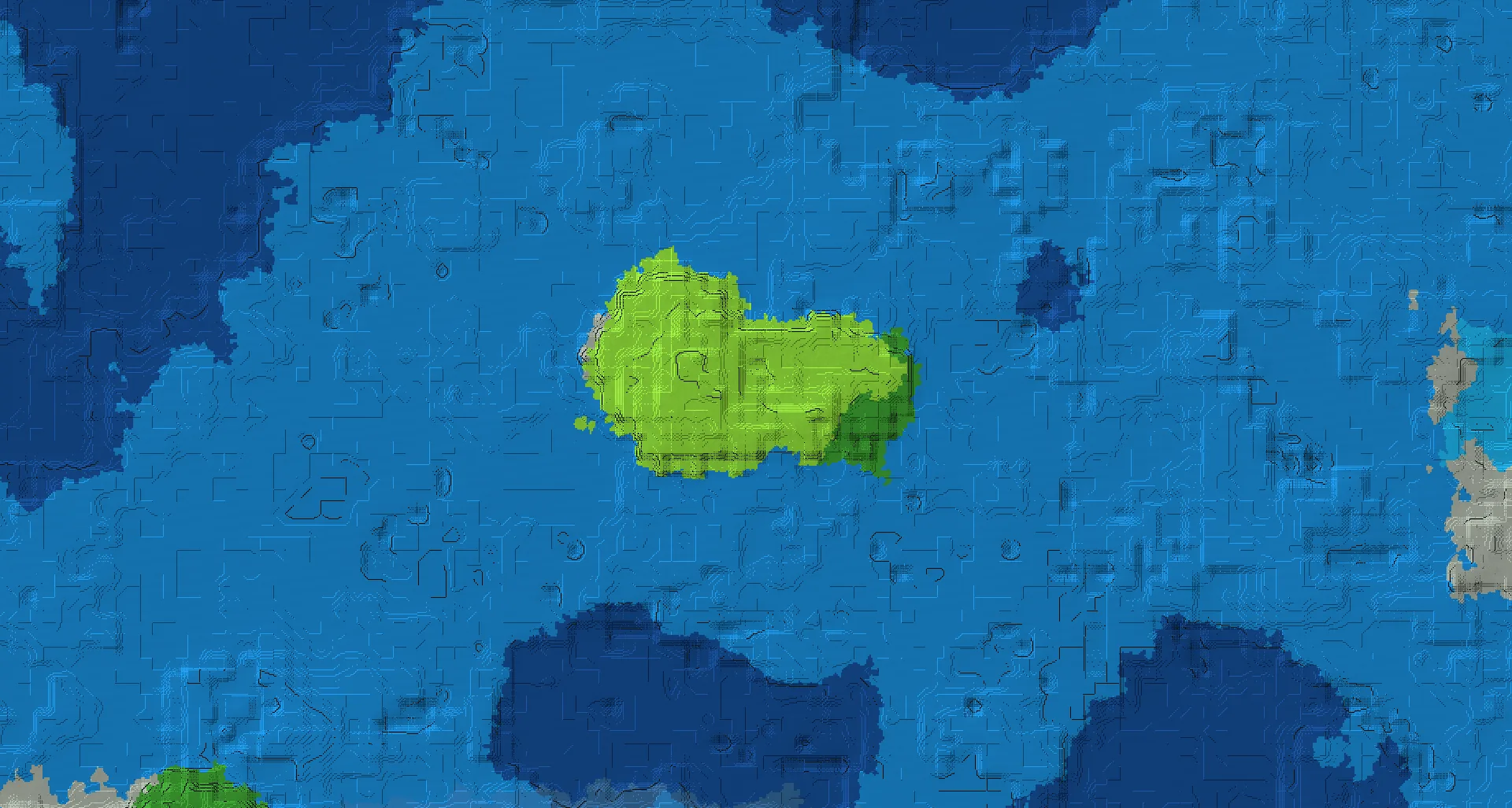 Seed map — Plains island village and Plains island village