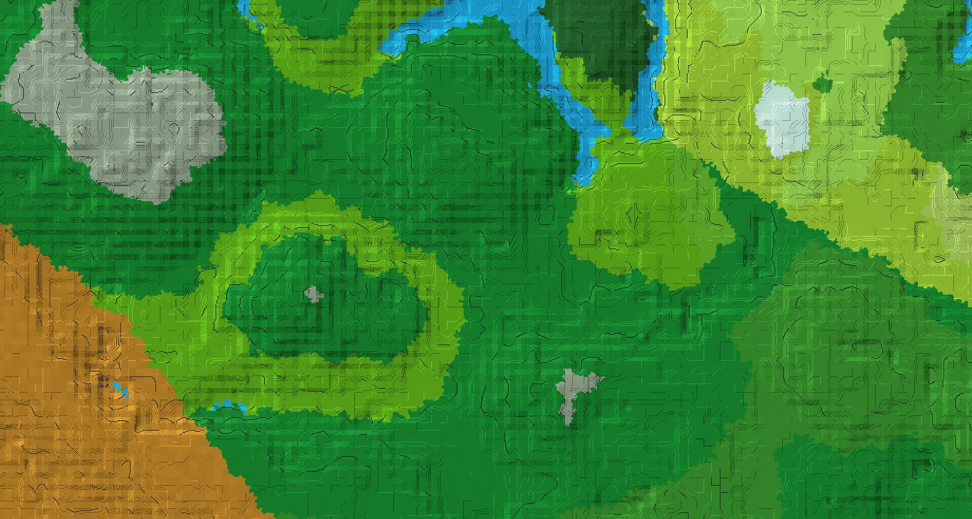 Seed map — Jungle Temple Northwest of a Forest Start with Trial Chambers