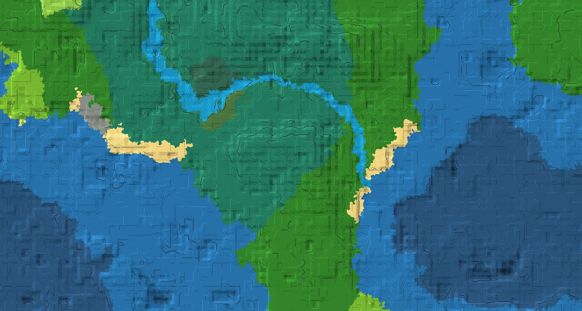 Seed map — Village Southeast of the Taiga Start with Ruined Portal