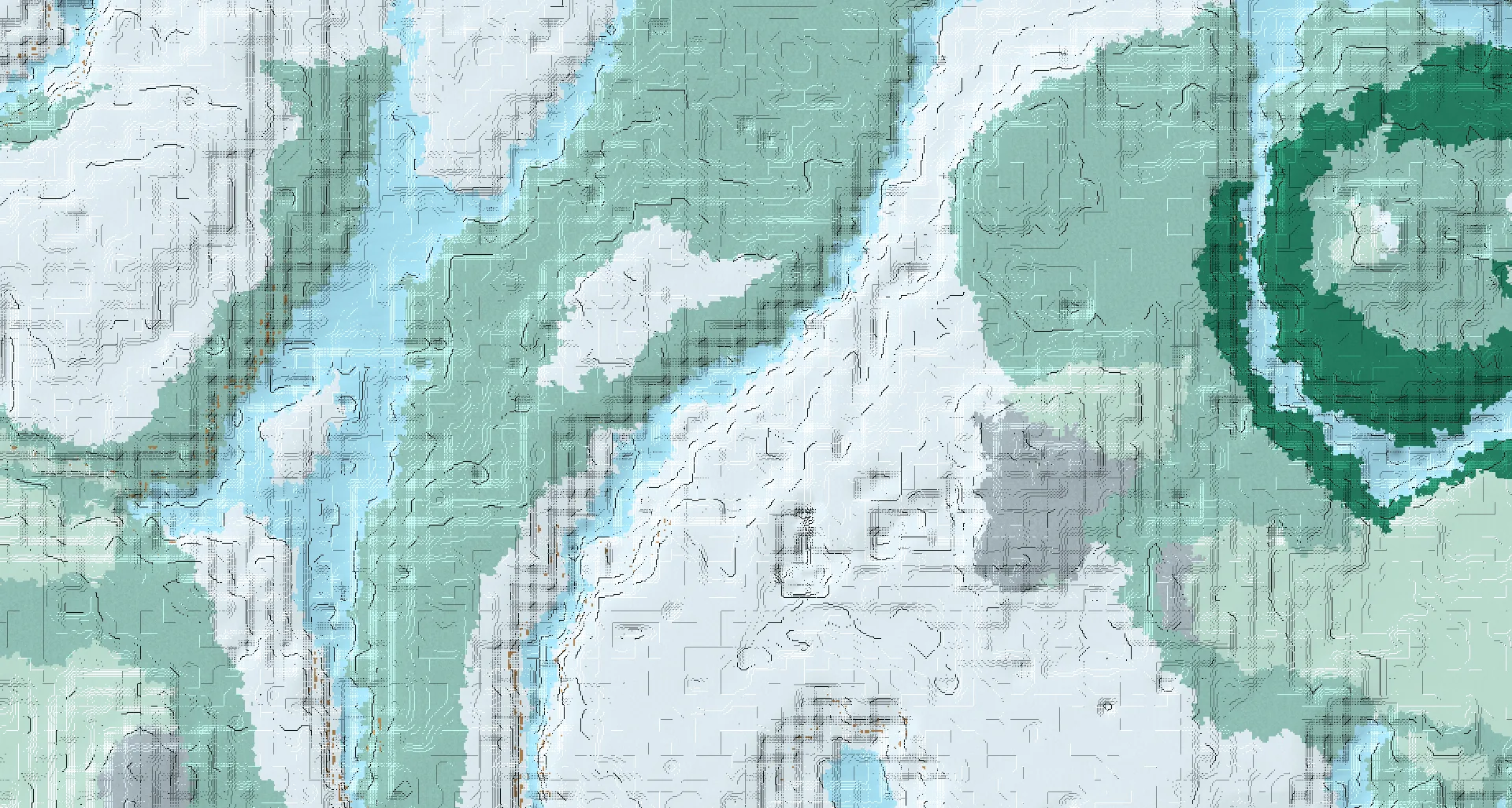 Seed map — Mineshaft Northwest of a Dripstone Caves Start