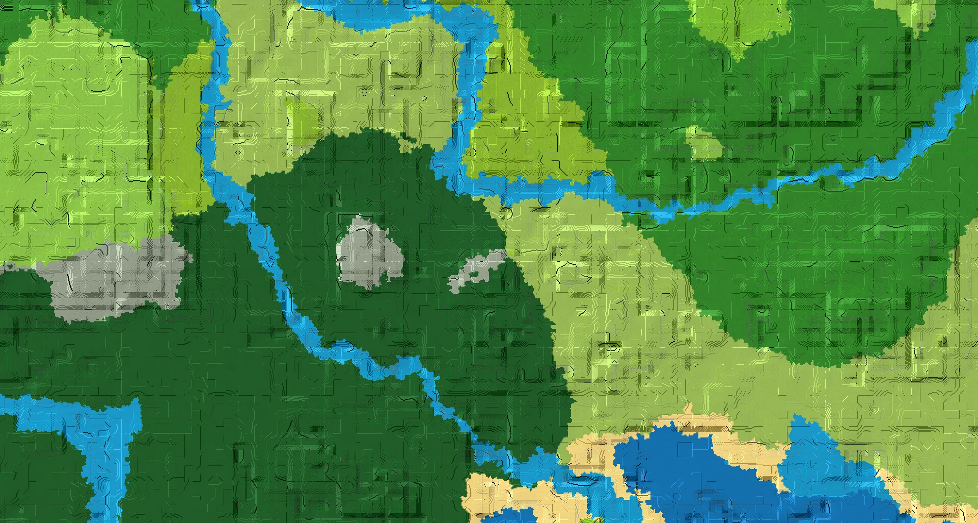 Seed map — Pale Garden West of a Forest Start with Trial Chambers