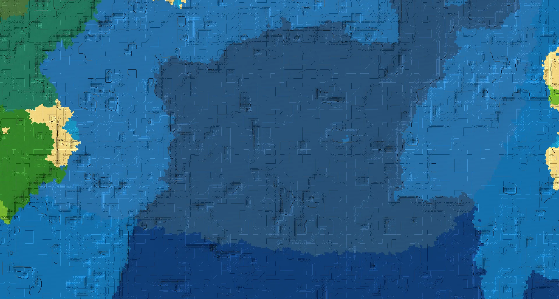 Seed map — Ocean Monument Southeast of a Old Growth Spruce Taiga Start with Trial Chambers