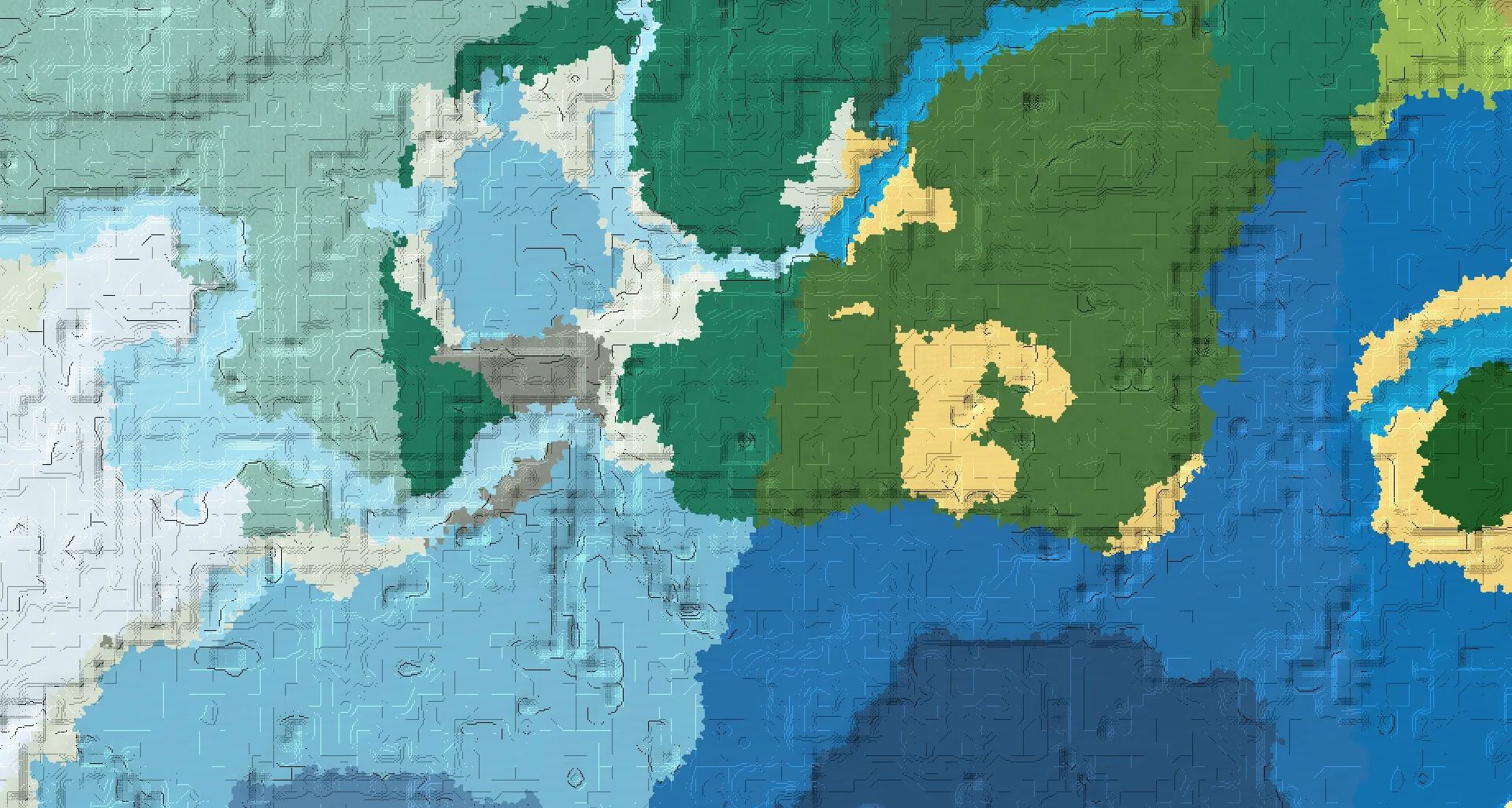 Seed map — Taiga Start with Trial Chambers with Ruined Portal