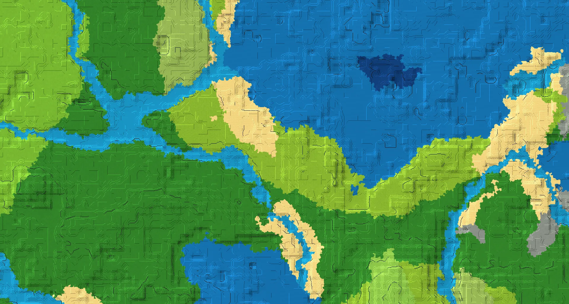 Seed map — Birch Forest Start with Ruined Portal