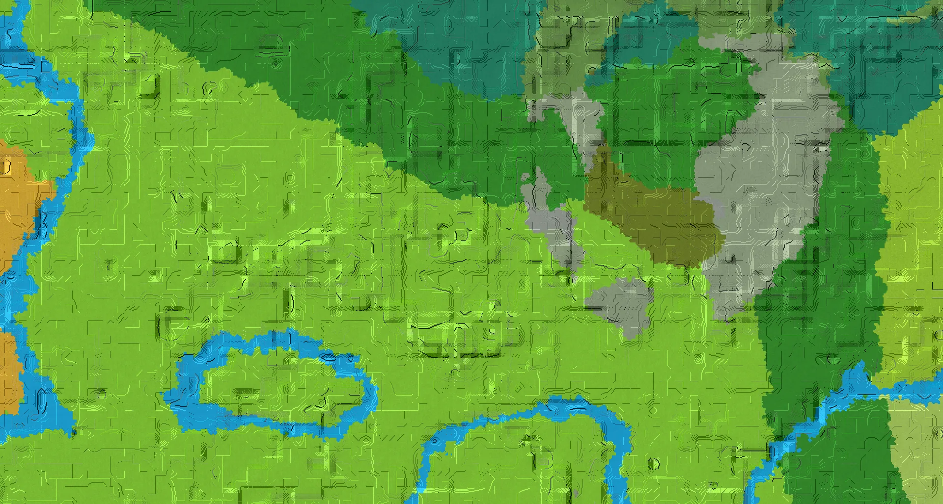 Seed map — 2 Villages near a Dripstone Caves Start