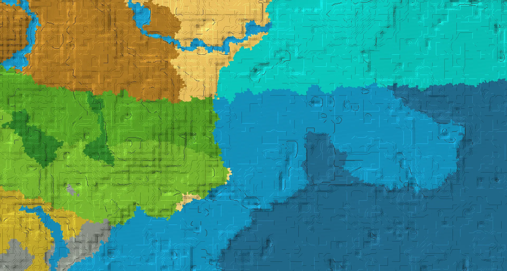 Seed map — Ocean Ruins Northeast of a Plains Start