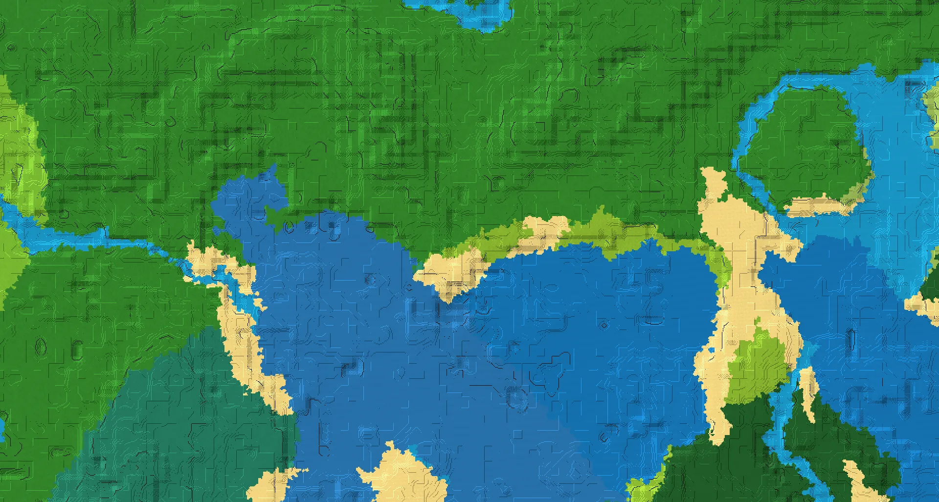 Seed map — Buried Treasure West of a Birch Forest Start with Trial Chambers