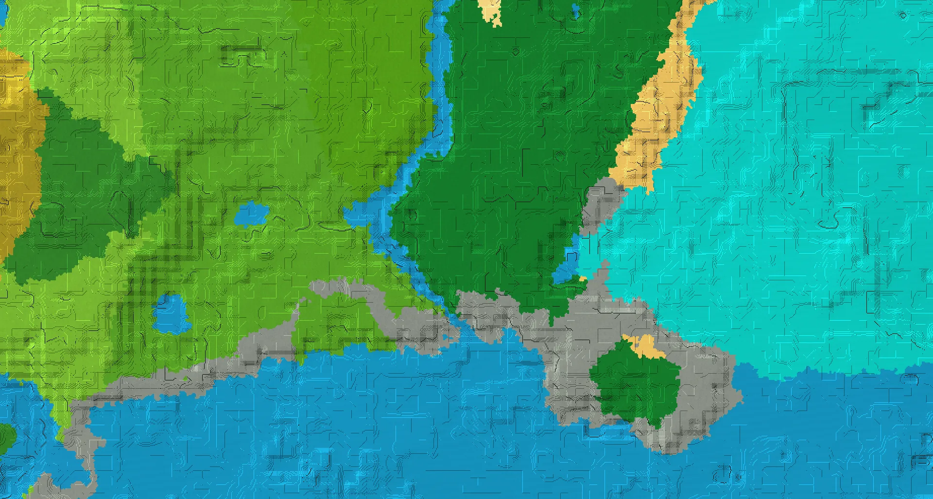Seed map — Jungle Start with Ruined Portal with Trial Chambers