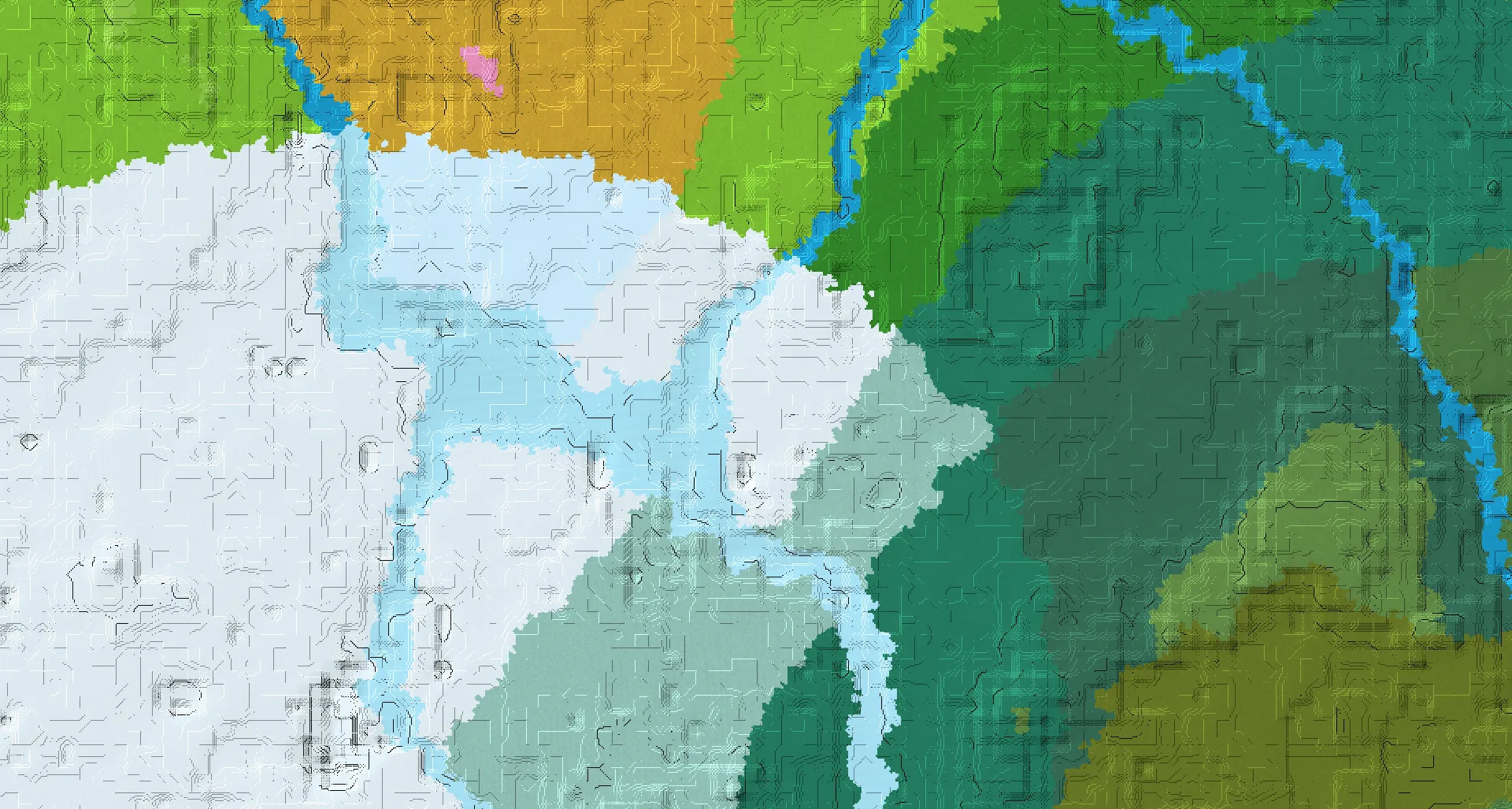 Seed map — 3 Villages near a Snowy Plains Start