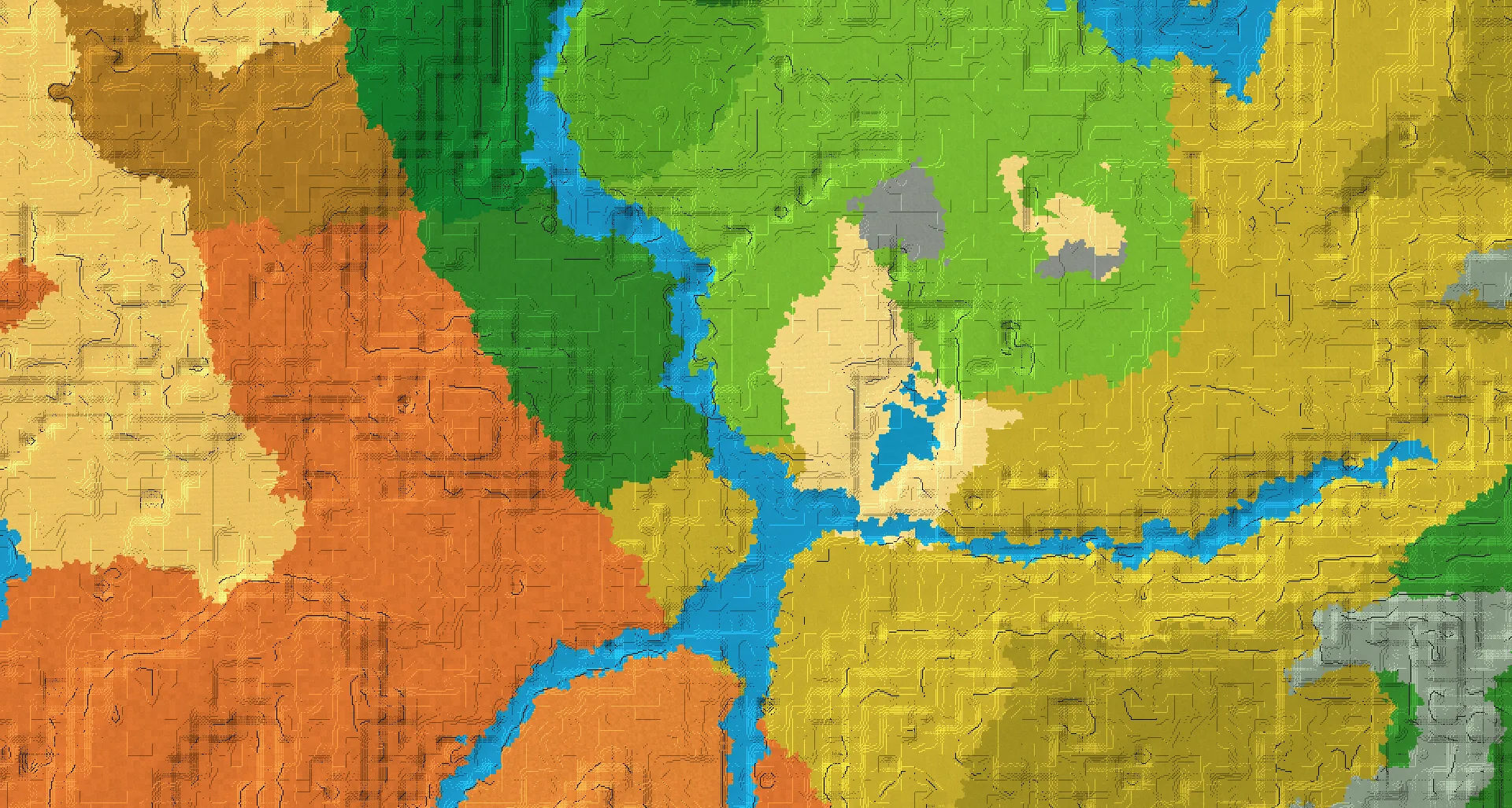 Seed map — Plains Start with Village
