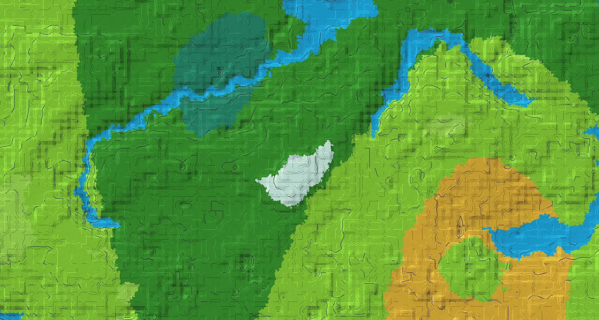 Seed map — Jagged Peaks Northwest of a Plains Start