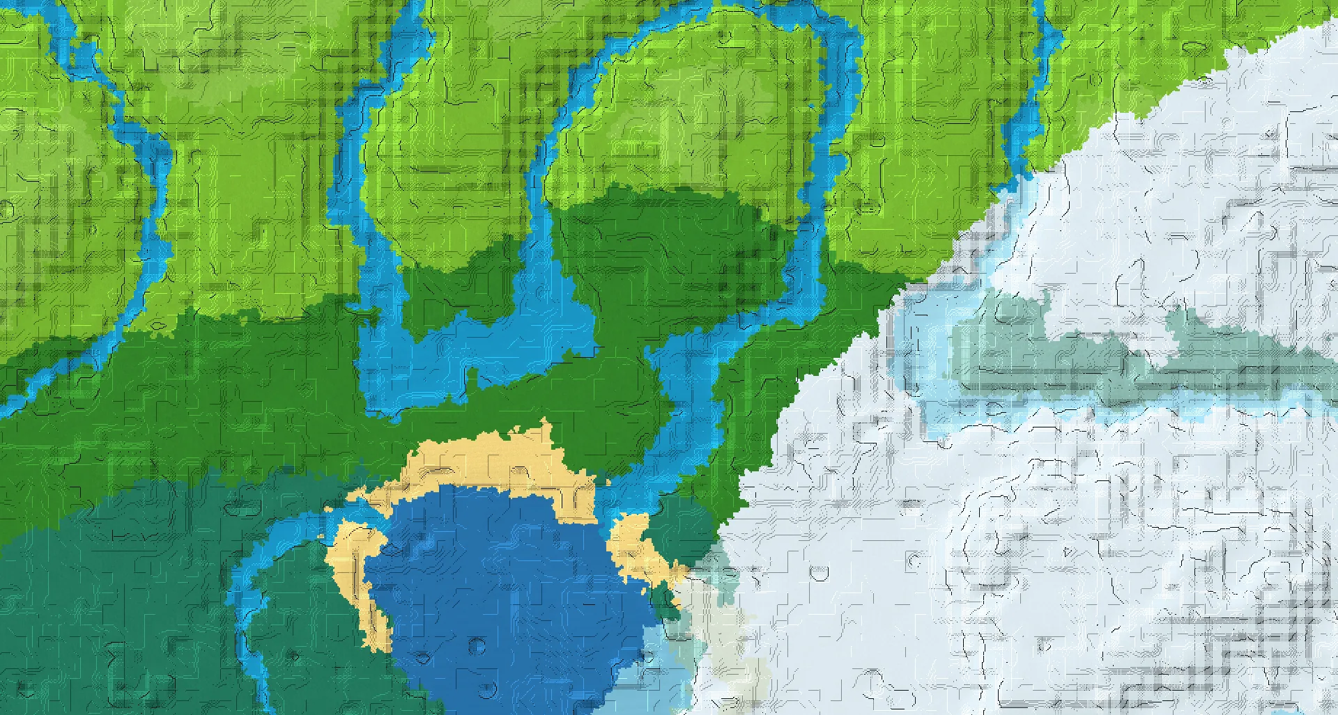 Seed map — Ruined Portal South of a Plains Start