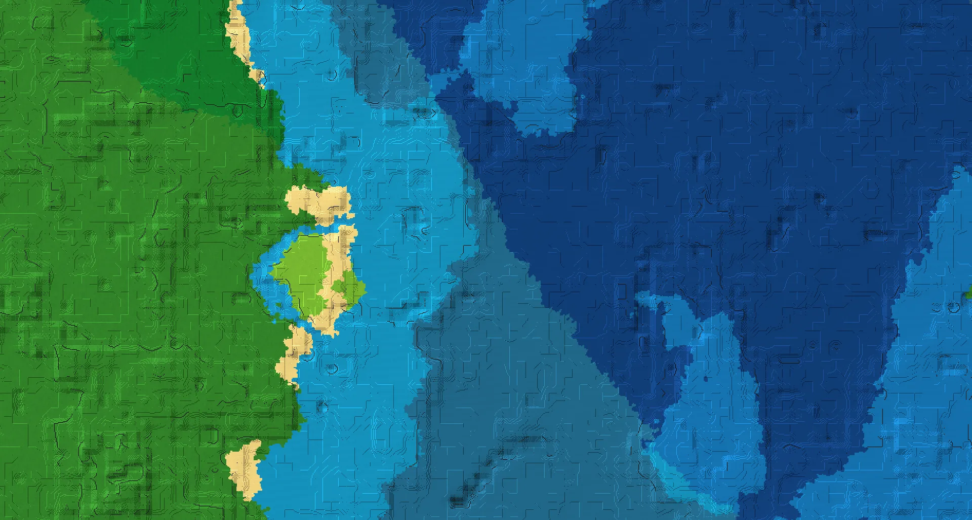 Seed map — Ocean Ruins Northeast of a Forest Start with Ruined Portal