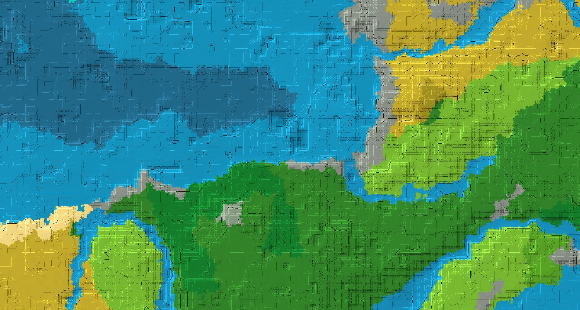 Seed map — Stony Shore North of a Forest Start with Ruined Portal