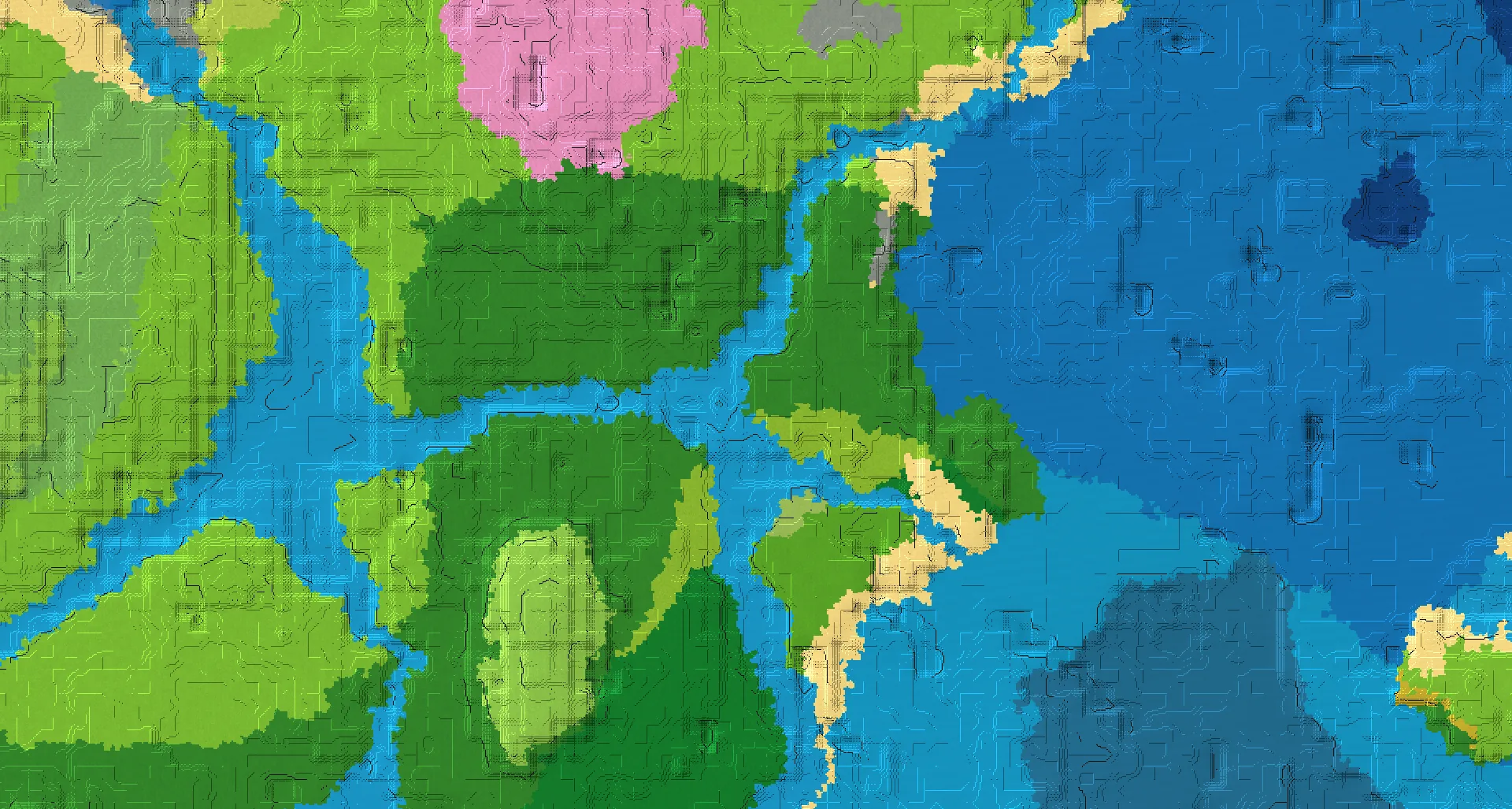 Seed map — Cherry Grove Routes from Birch Forest