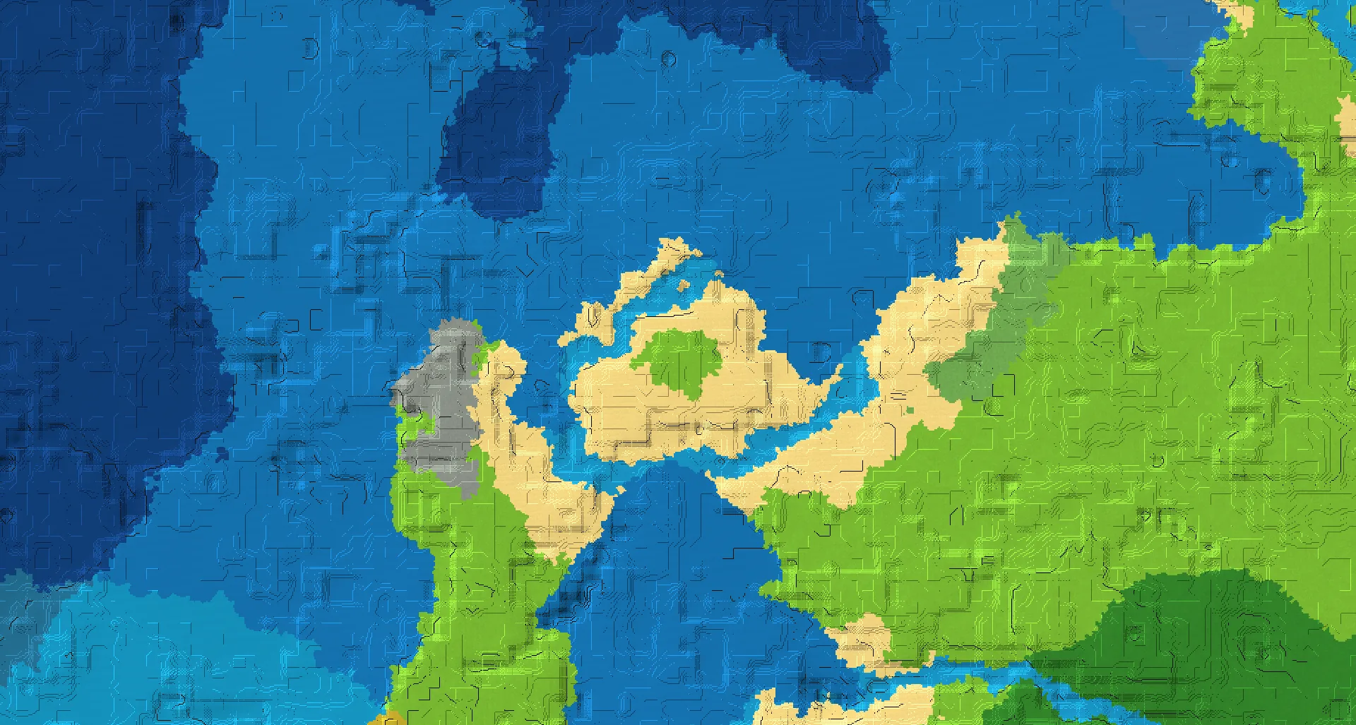 Seed map — Desert village island