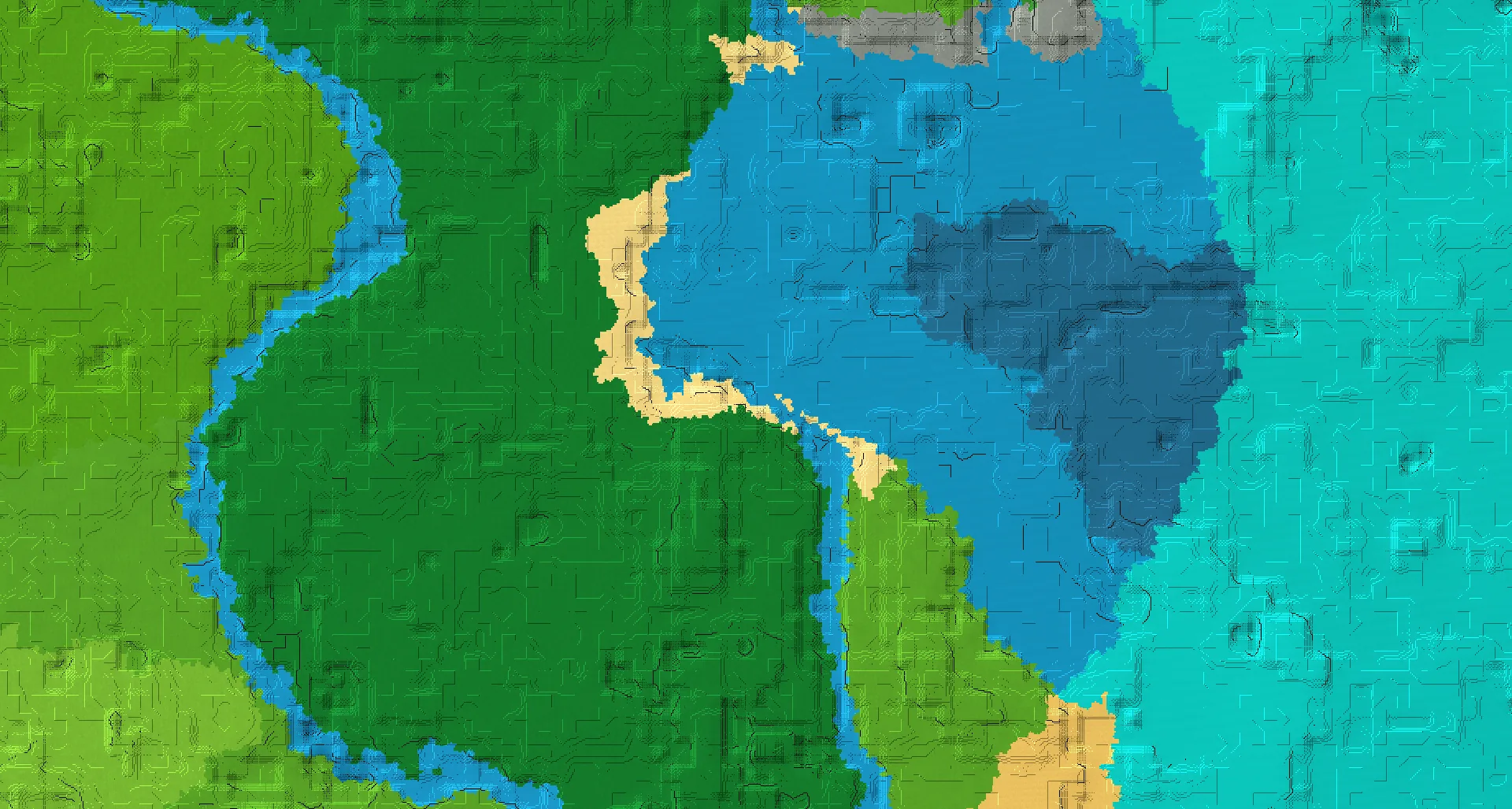 Seed map — Beach Start with Ruined Portal with Desert Temple