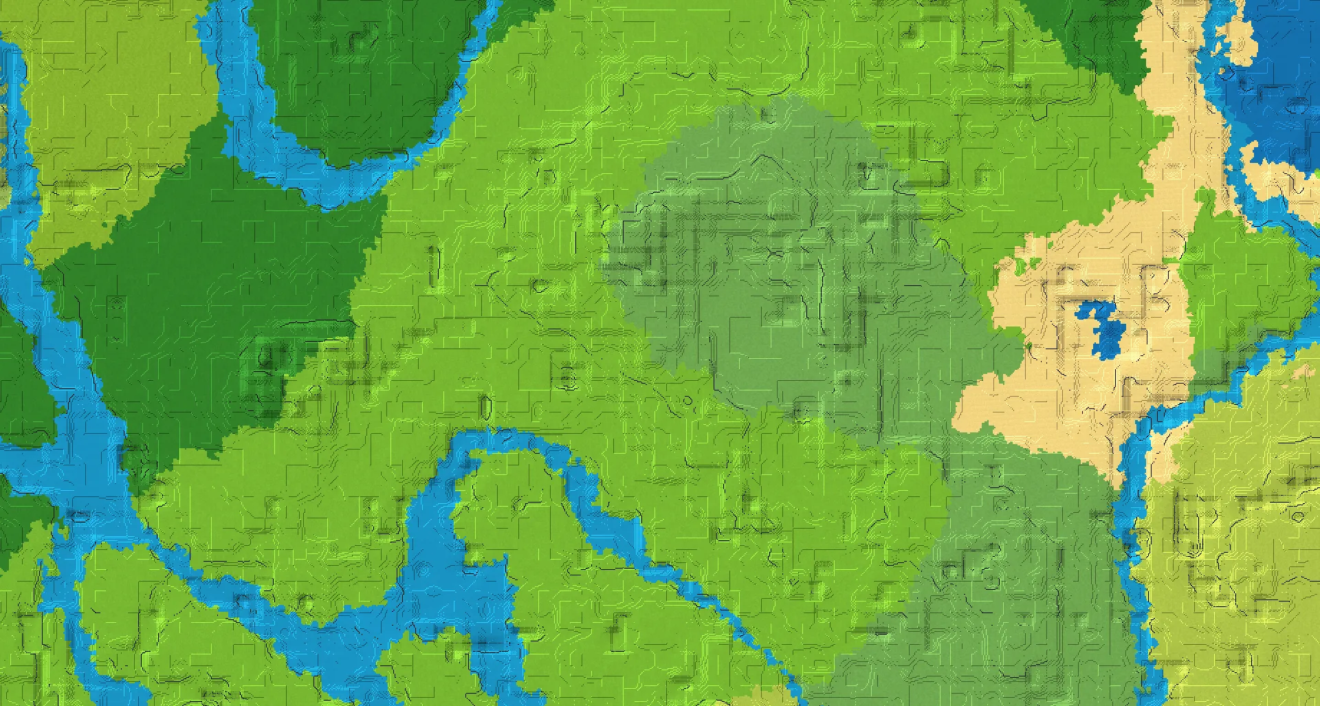 Seed map — Flower Forest East of a Plains Start with Trial Chambers