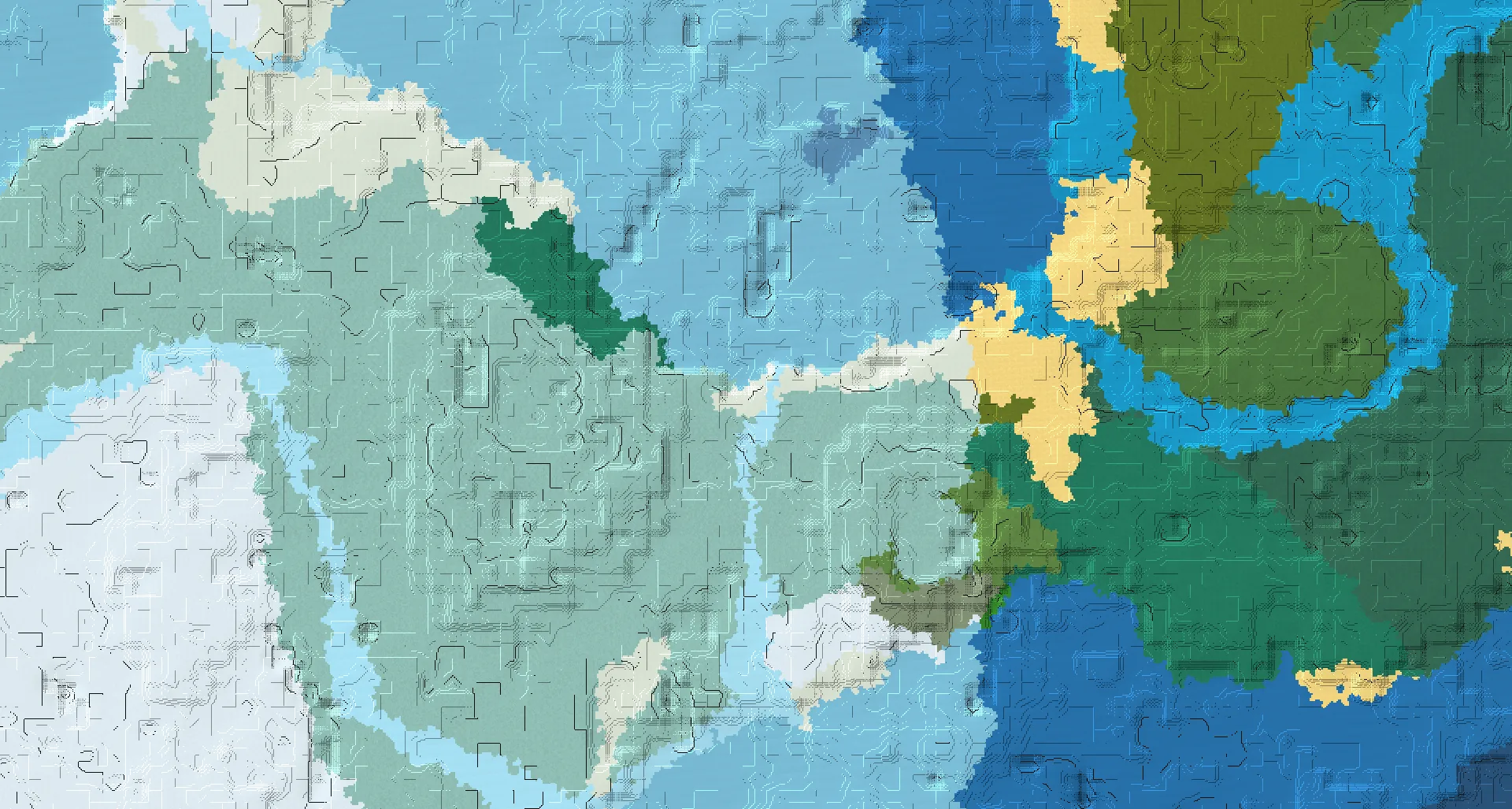 Seed map — Buried Treasure Northwest of a Snowy Taiga Start