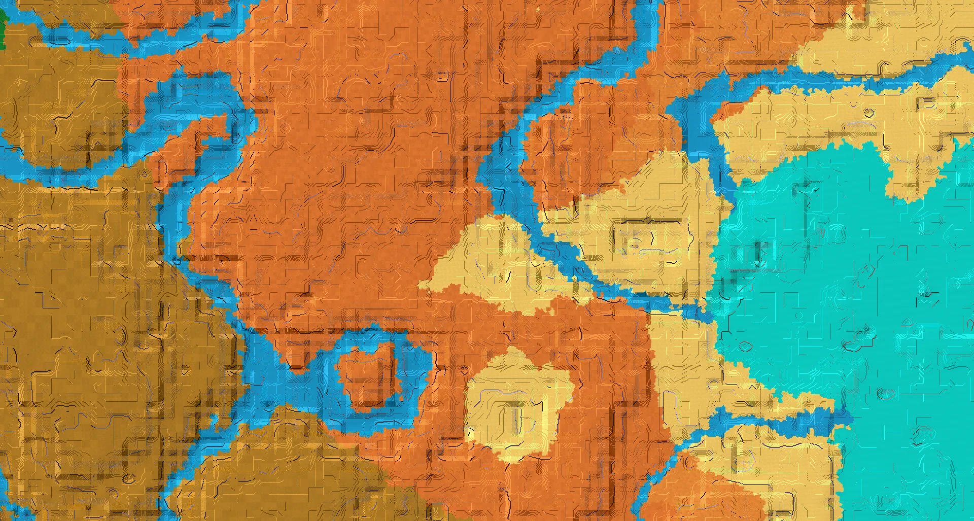 Seed map — Desert Temple Northwest of a Desert Start at -304, -208