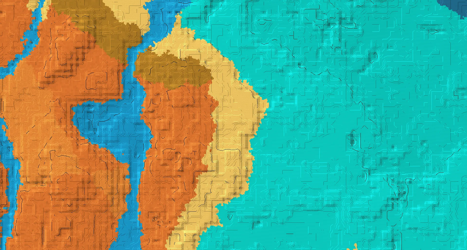 Seed map — Desert Start with Village at -880, 176