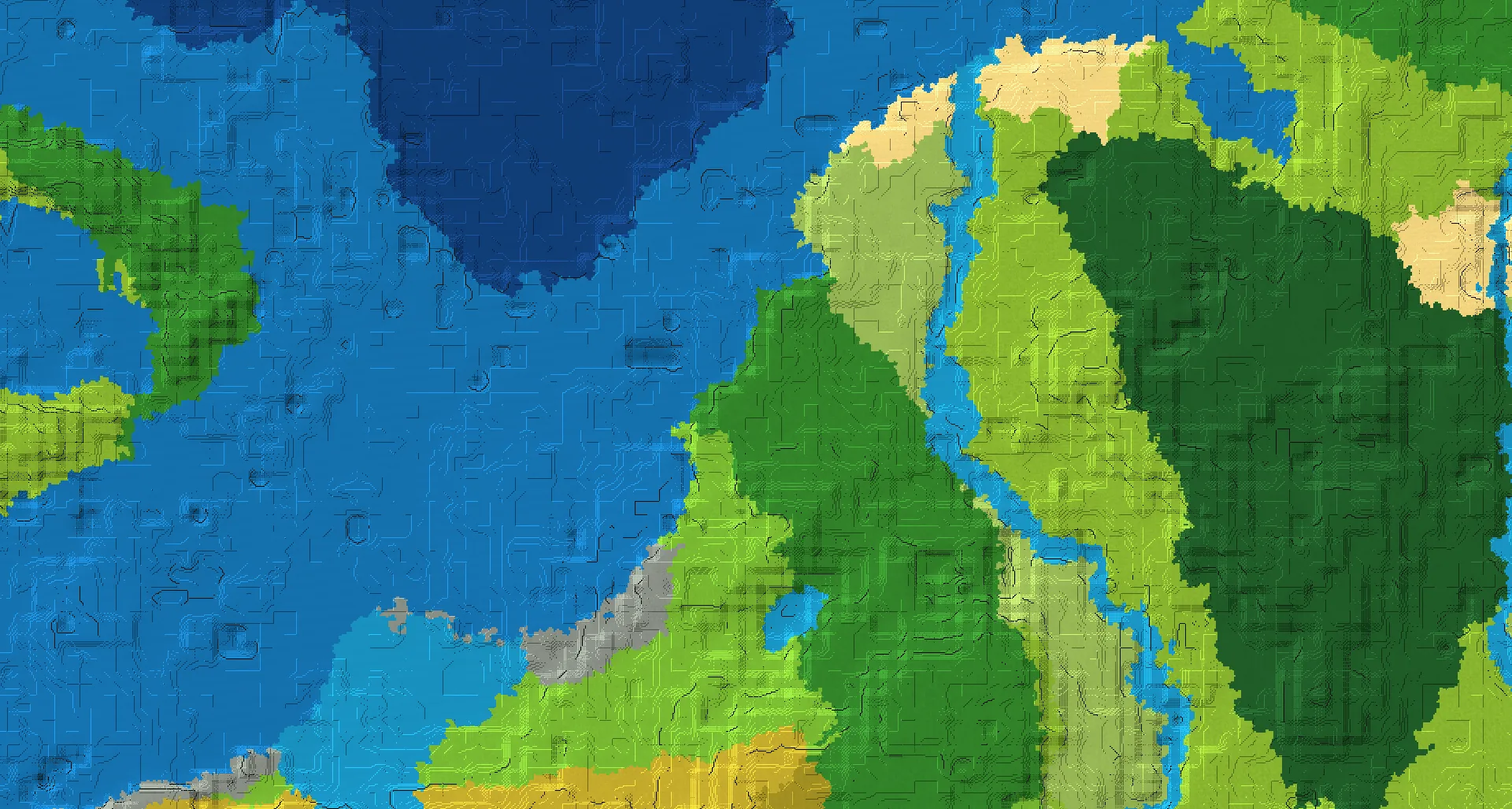 Seed map — Forest Start with Ruined Portal with Village