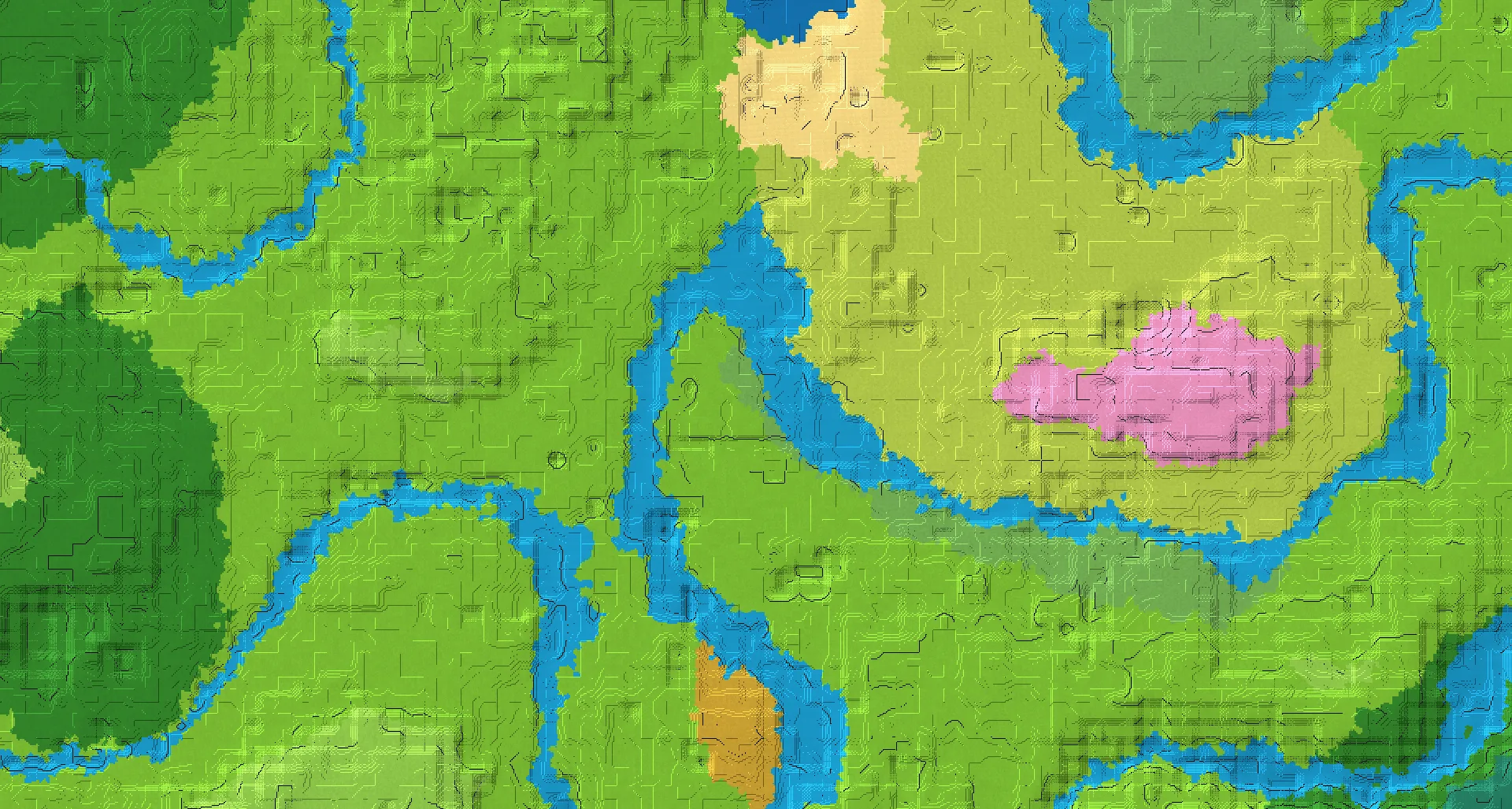 Seed map — Flower Forest East of a Plains Start
