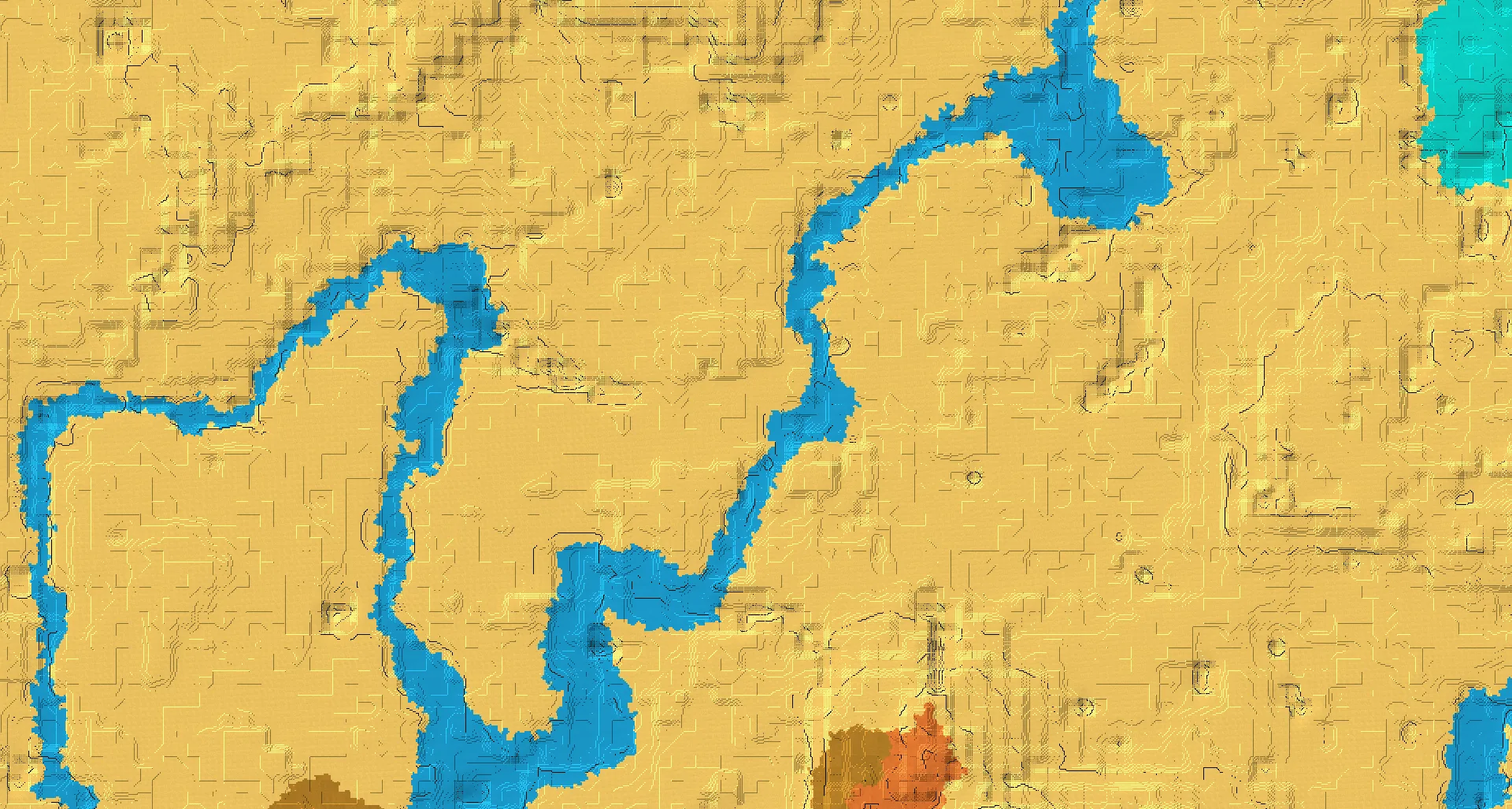 Seed map — Pillager Outpost South of a Desert Start