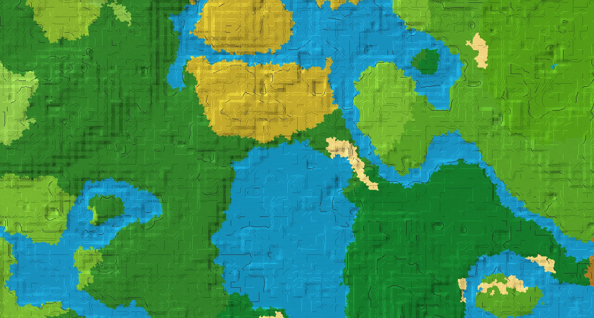 Seed map — Ocean Ruins Southeast of a Savanna Start