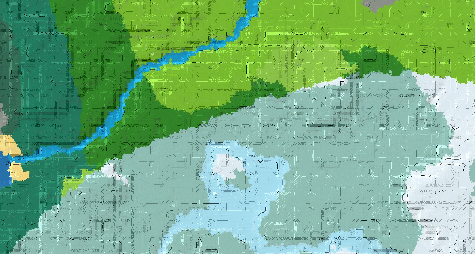 Seed map — Trail Ruins Southwest of a Plains Start with Trial Chambers