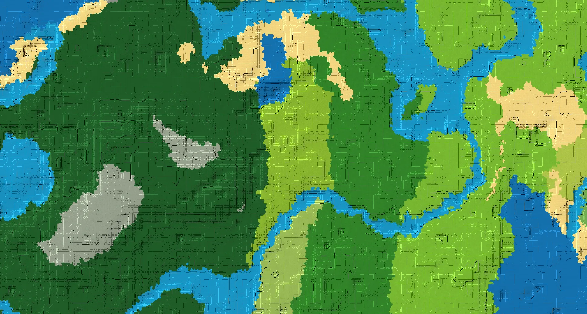Seed map — Trial Chambers Northeast of a Dark Forest Start with Ruined Portal