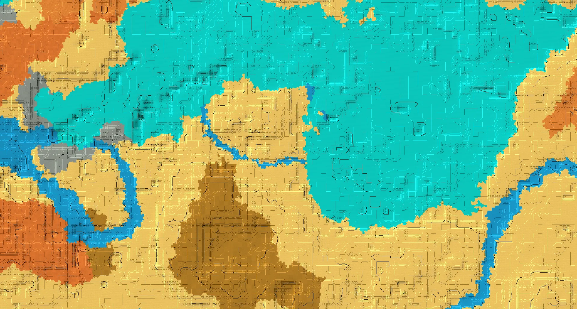 Seed map — Pillager Outpost East of a Desert Start