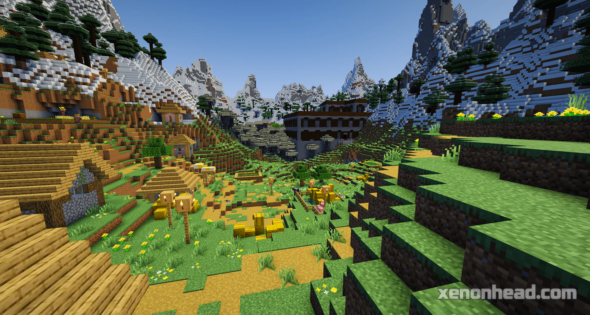 Mountain mansion & crater village