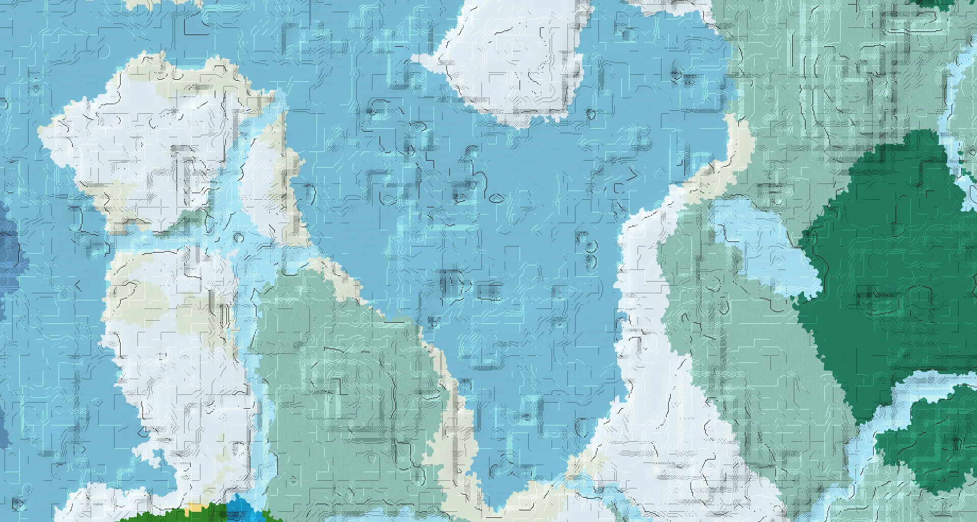 Seed map — Shipwreck Northeast of a Snowy Taiga Start with Trial Chambers