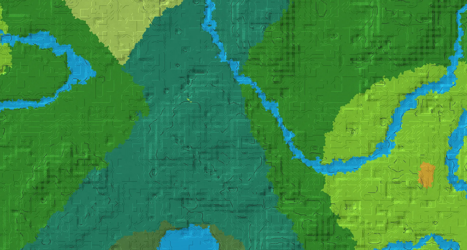 Seed map — 3 Villages near a Taiga Start