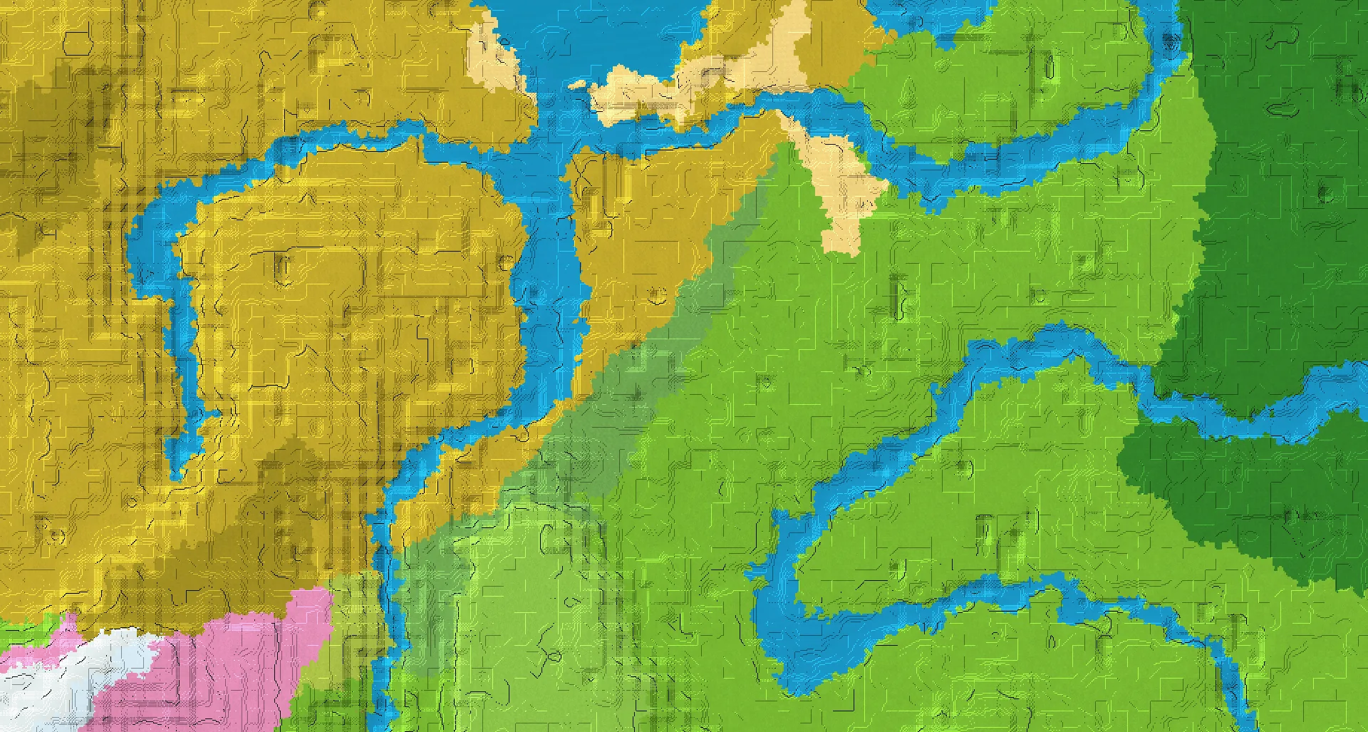 Seed map — Flower Forest Northwest of a Plains Start