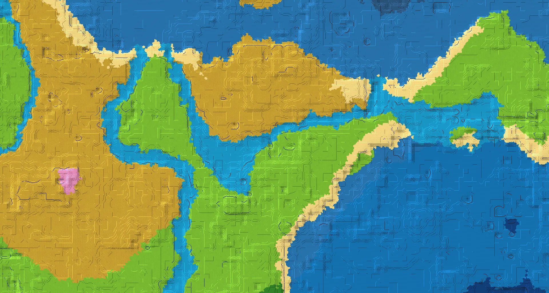 Seed map — Cherry Grove and Village from Plains at -704, 112