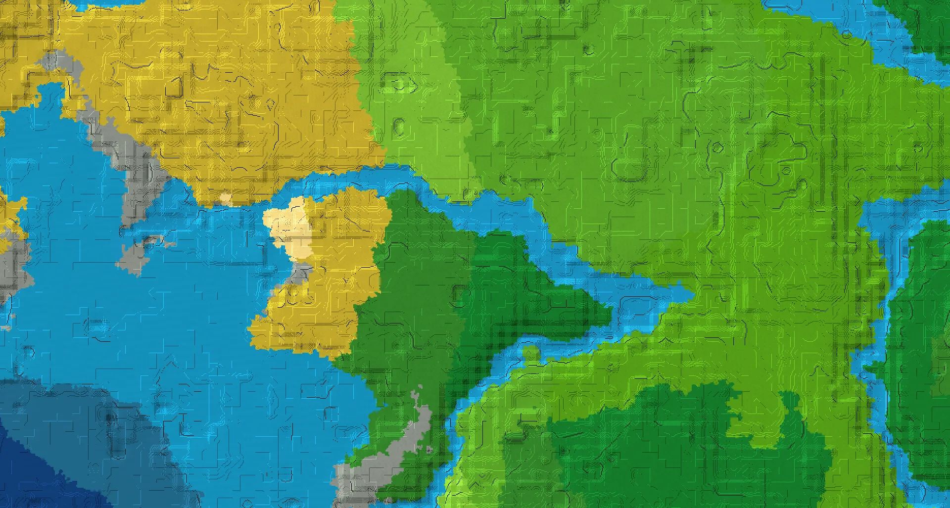 Seed map — Jungle Temple Southwest of a Sparse Jungle Start with Trial Chambers