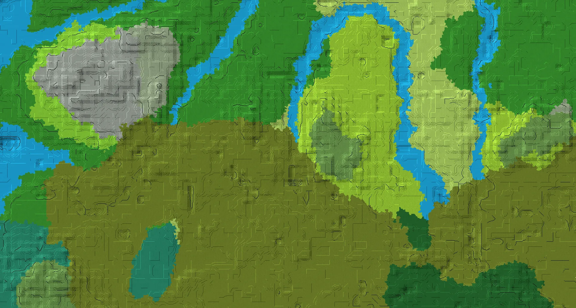 Seed map — Witch Hut Northwest of a Swamp Start with Ruined Portal
