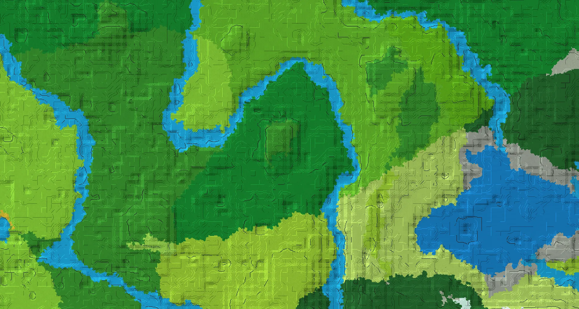 Seed map — Jungle Start with Ruined Portal