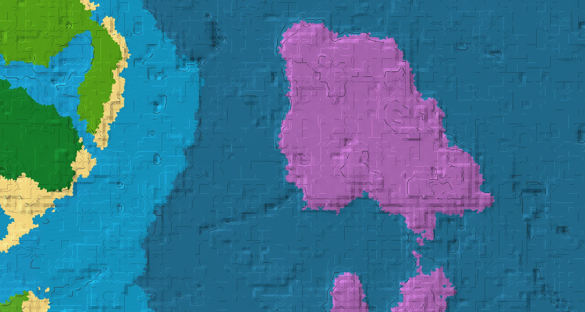 Seed map — Mushroom Fields East of a Jungle Start