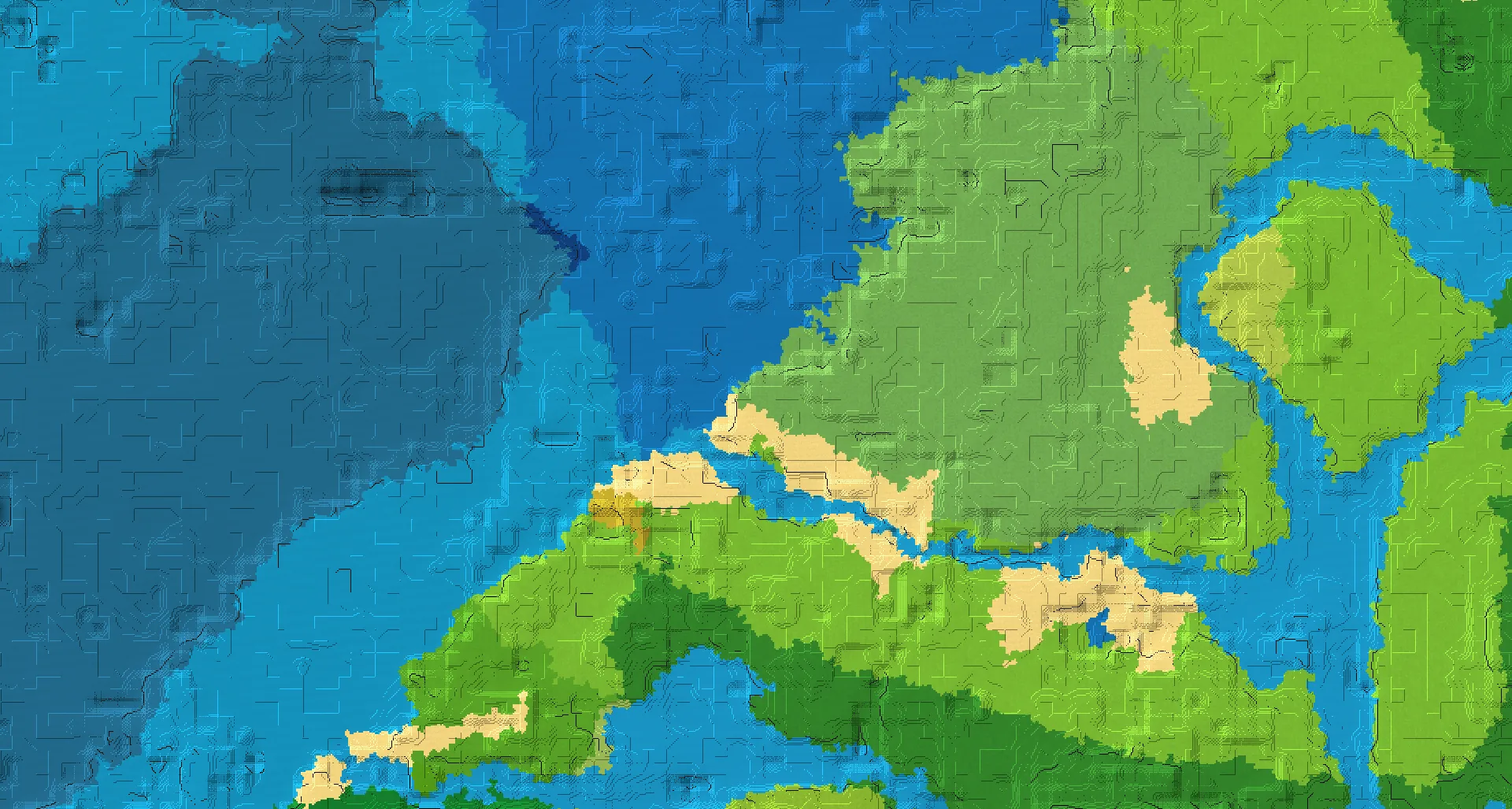 Seed map — Flower Forest Northeast of a Plains Start with Ruined Portal