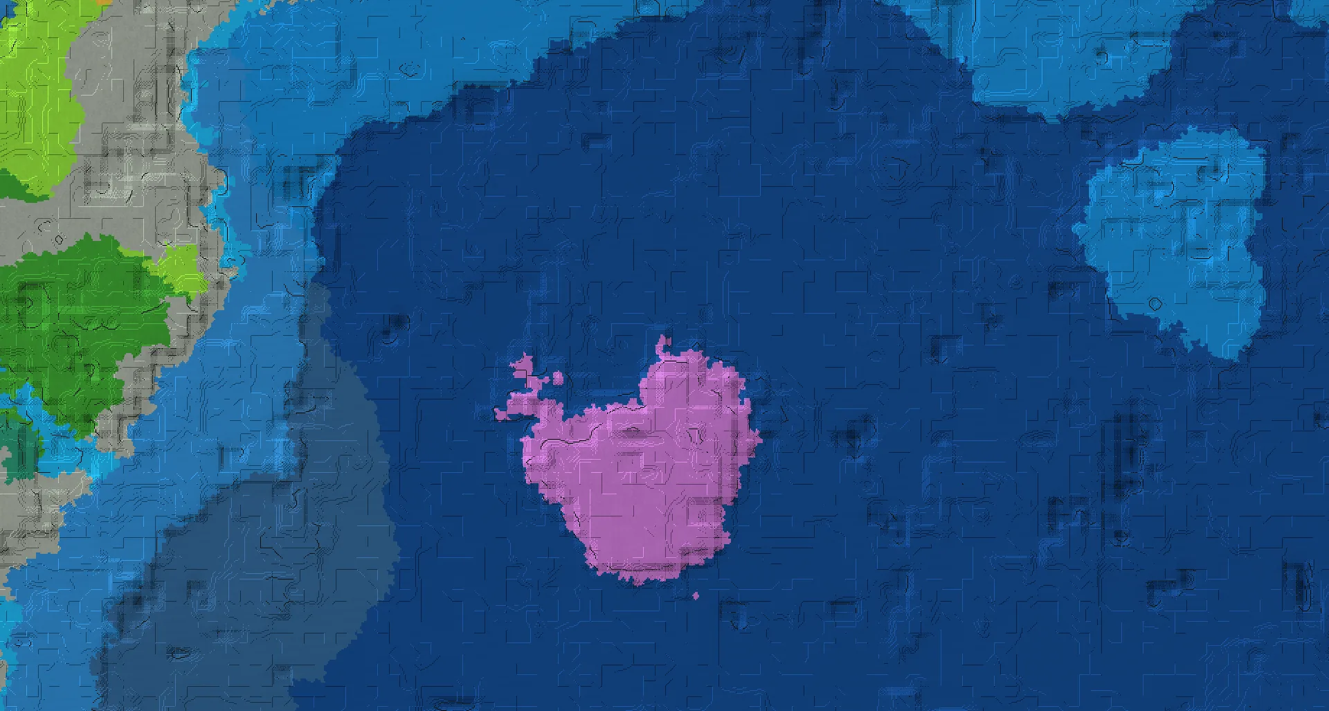 Seed map — Mushroom Fields South of a Flower Forest Start