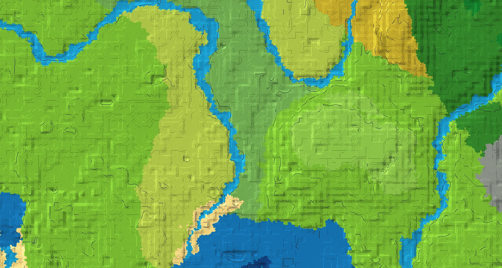 Seed map — Flower Forest Start with Village with Trial Chambers