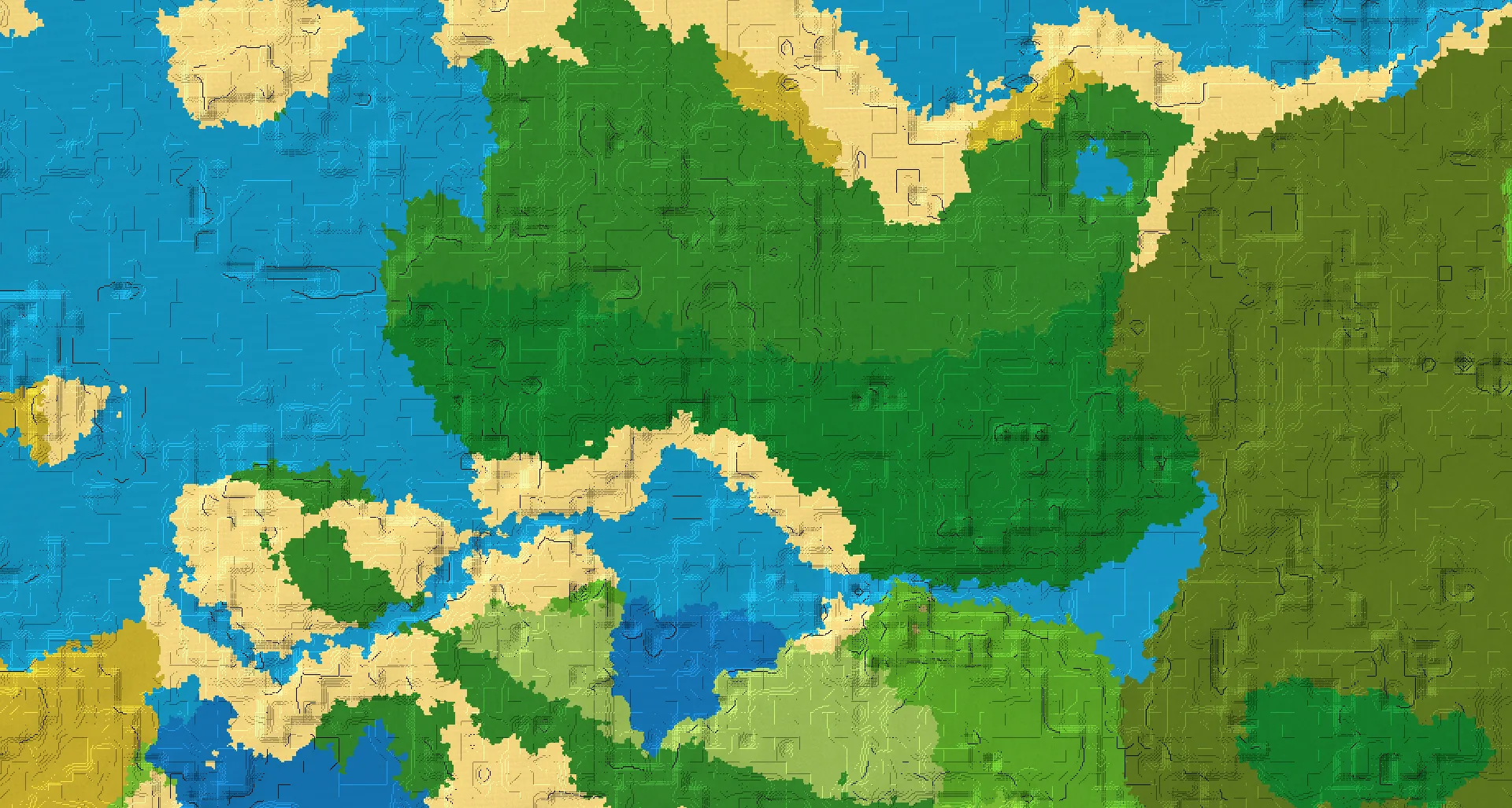 Seed map — Jungle Start with Ruined Portal at 84, 4