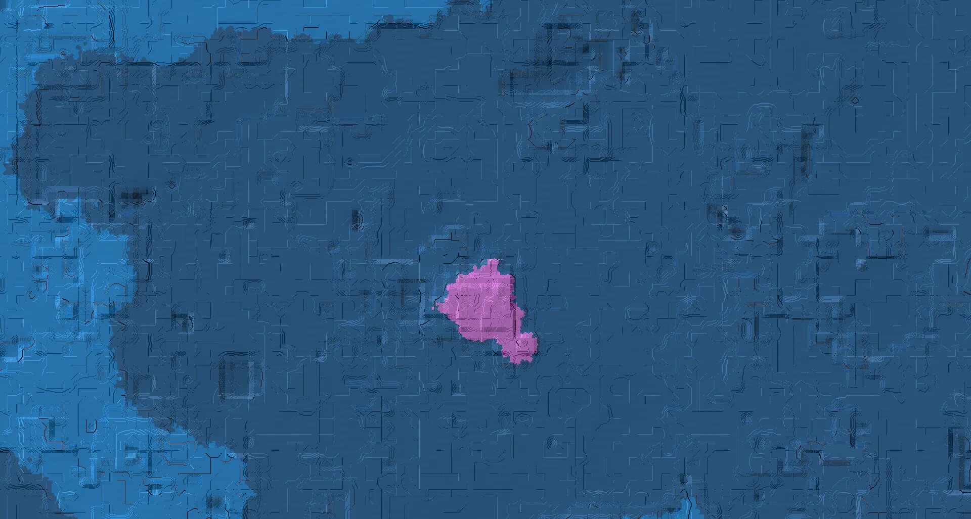 Seed map — Stronghold East of a Plains Start